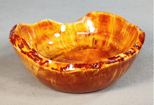 Handmade Wooden Bowl / Maple Burl Wood